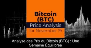 Analyse des Prix du Bitcoin (BTC) : Une Semaine Équilibrée