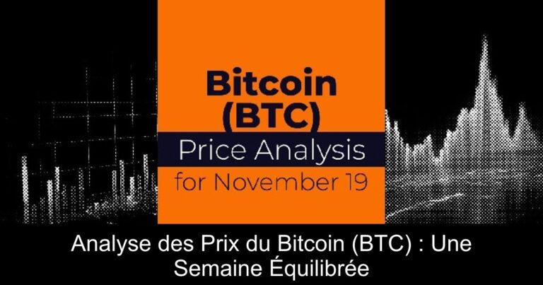 Analyse des Prix du Bitcoin (BTC) : Une Semaine Équilibrée