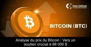Analyse du prix du Bitcoin : Vers un soutien crucial à 88 000 $