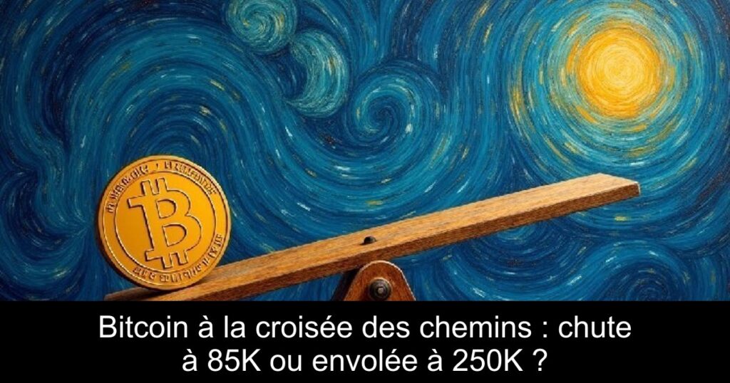 Bitcoin à la croisée des chemins : chute à 85K ou envolée à 250K ?