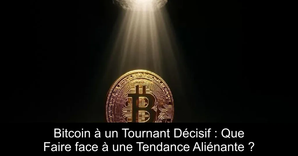 Bitcoin à un Tournant Décisif : Que Faire face à une Tendance Aliénante ?
