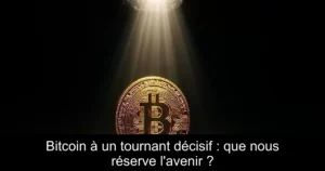 Bitcoin à un tournant décisif : que nous réserve l&rsquo;avenir ?