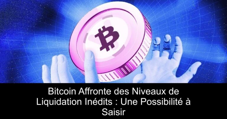 Bitcoin Affronte des Niveaux de Liquidation Inédits : Une Possibilité à Saisir