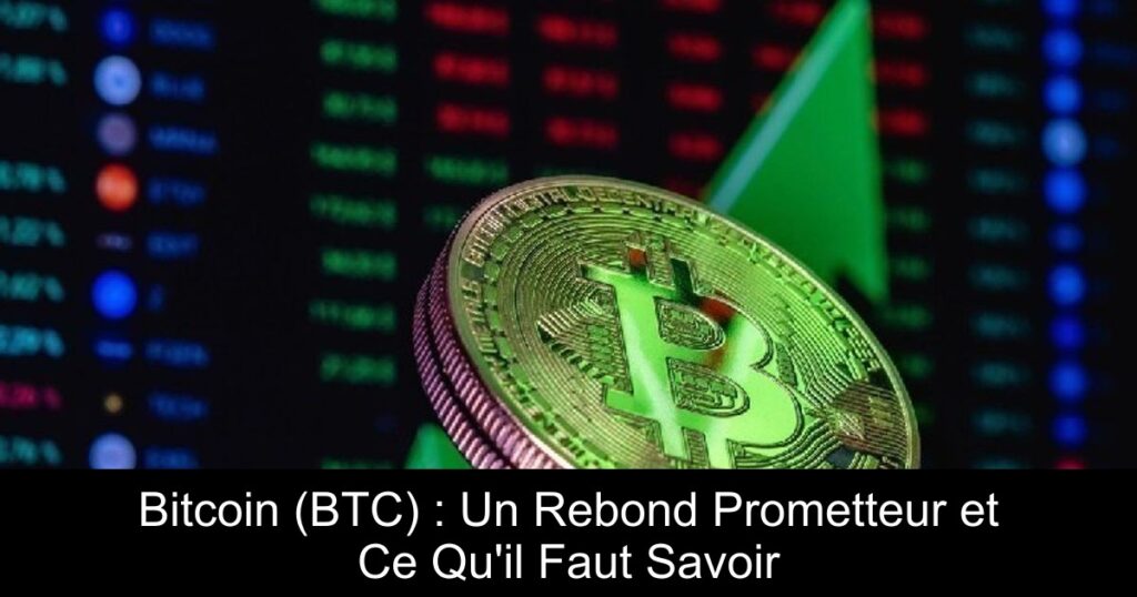 Bitcoin (BTC) : Un Rebond Prometteur et Ce Qu’il Faut Savoir