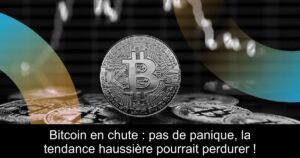 Bitcoin en chute : pas de panique, la tendance haussière pourrait perdurer !