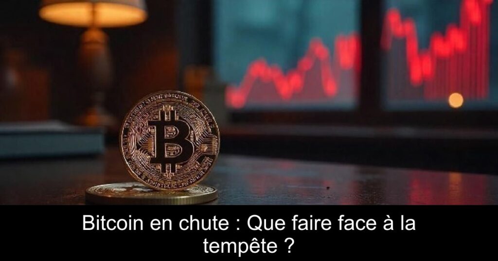 Bitcoin en chute : Que faire face à la tempête ?