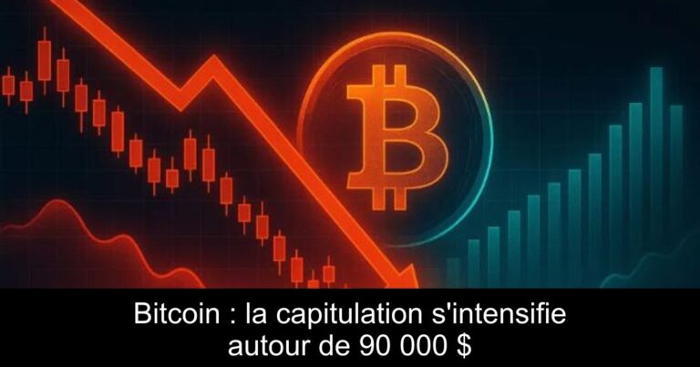 Bitcoin : la capitulation s'intensifie autour de 90 000 $
