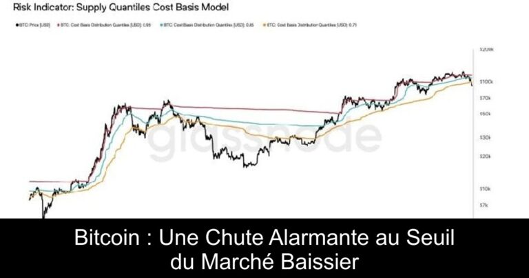 Bitcoin : Une Chute Alarmante au Seuil du Marché Baissier