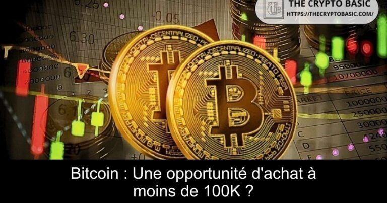 Bitcoin : Une opportunité d'achat à moins de 100K ?