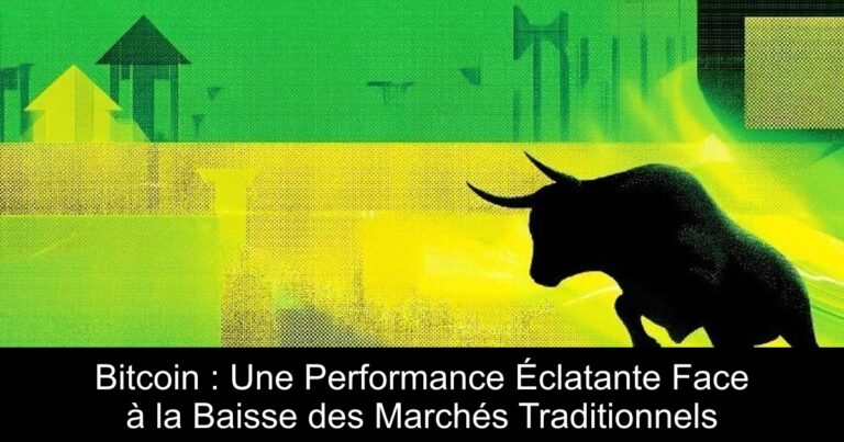 Bitcoin : Une Performance Éclatante Face à la Baisse des Marchés Traditionnels