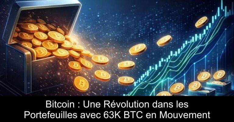 Bitcoin : Une Révolution dans les Portefeuilles avec 63K BTC en Mouvement