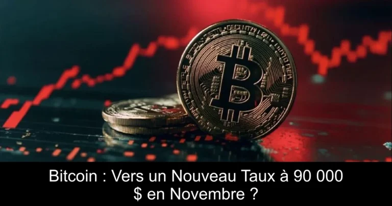 Bitcoin : Vers un Nouveau Taux à 90 000 $ en Novembre ?