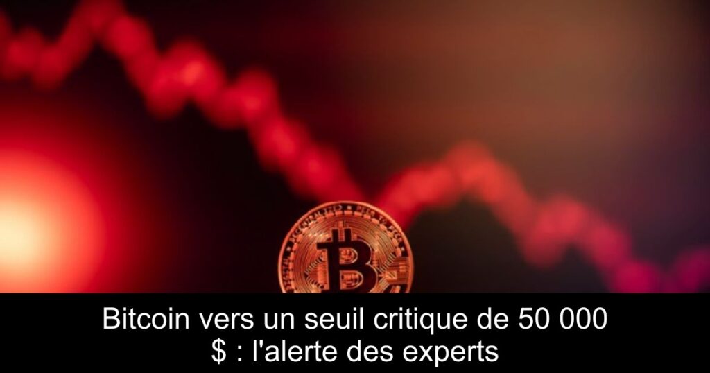 Bitcoin vers un seuil critique de 50 000 $ : l’alerte des experts