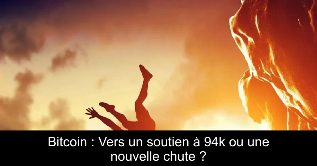 Bitcoin : Vers un soutien à 94k ou une nouvelle chute ?