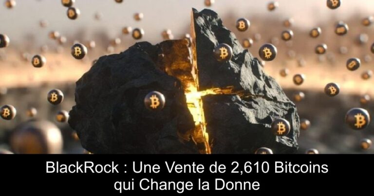 BlackRock : Une Vente de 2,610 Bitcoins qui Change la Donne