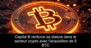 Capital B renforce sa stature dans le secteur crypto avec l&rsquo;acquisition de 5 BTC