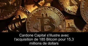 Cardone Capital s’illustre avec l’acquisition de 185 Bitcoin pour 15,3 millions de dollars