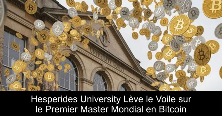 Hesperides University Lève le Voile sur le Premier Master Mondial en Bitcoin
