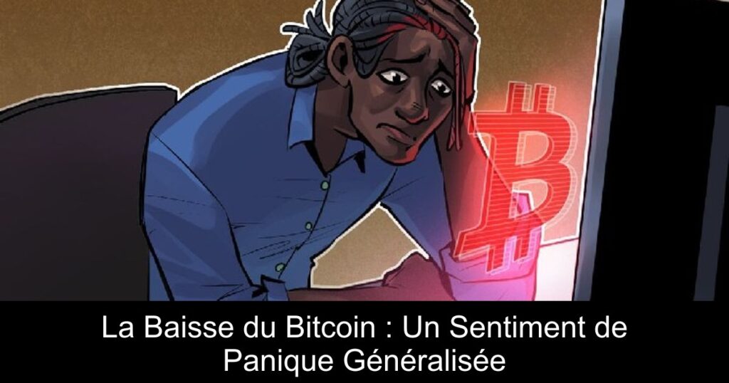 La Baisse du Bitcoin : Un Sentiment de Panique Généralisée