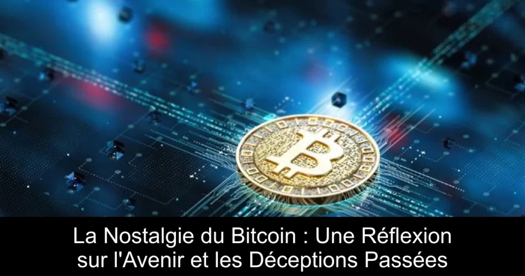 La Nostalgie du Bitcoin : Une Réflexion sur l’Avenir et les Déceptions Passées