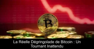 La Réelle Dégringolade de Bitcoin : Un Tournant Inattendu