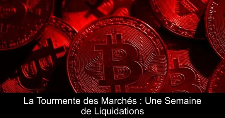 La Tourmente des Marchés : Une Semaine de Liquidations