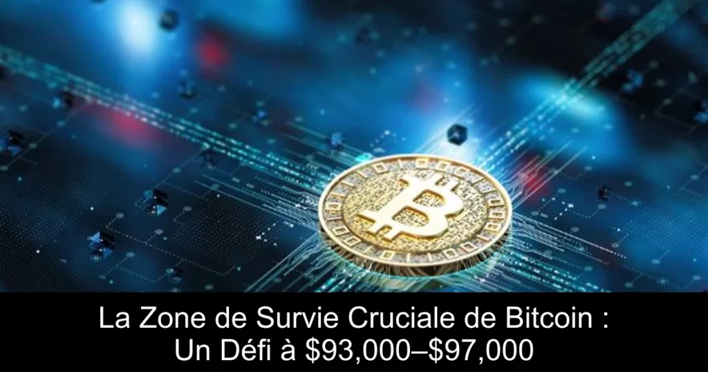 La Zone de Survie Cruciale de Bitcoin : Un Défi à $93,000–$97,000