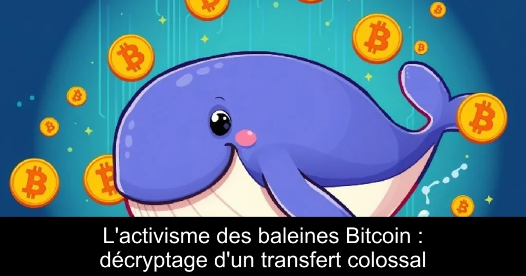 L’activisme des baleines Bitcoin : décryptage d’un transfert colossal