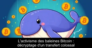 L&rsquo;activisme des baleines Bitcoin : décryptage d&rsquo;un transfert colossal