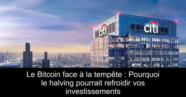Le Bitcoin face à la tempête : Pourquoi le halving pourrait refroidir vos investissements