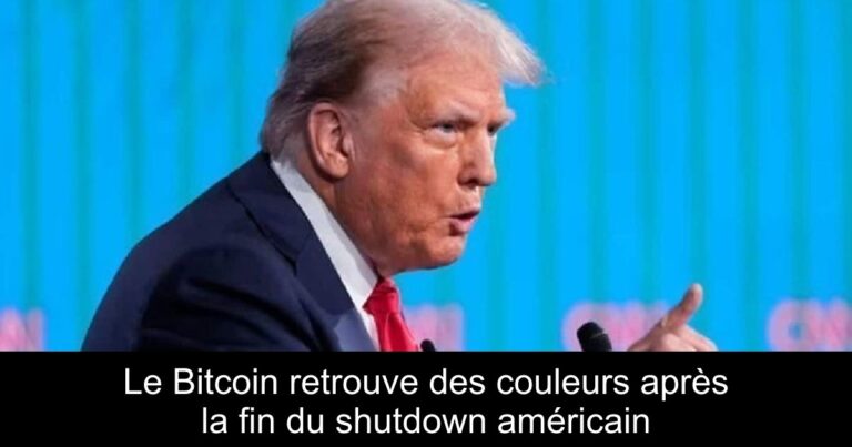 Le Bitcoin retrouve des couleurs après la fin du shutdown américain