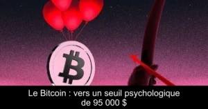 Le Bitcoin : vers un seuil psychologique de 95 000 $