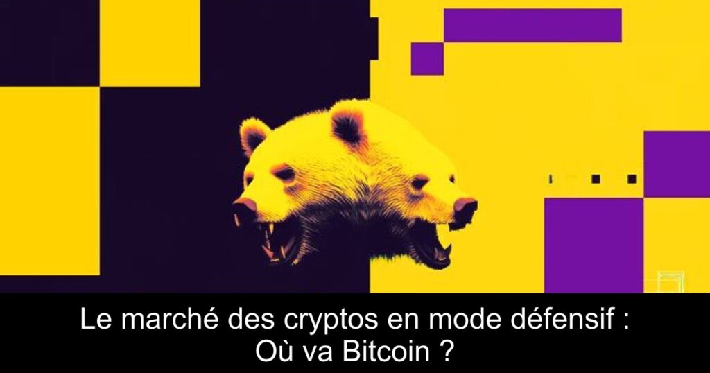 Le marché des cryptos en mode défensif : Où va Bitcoin ?