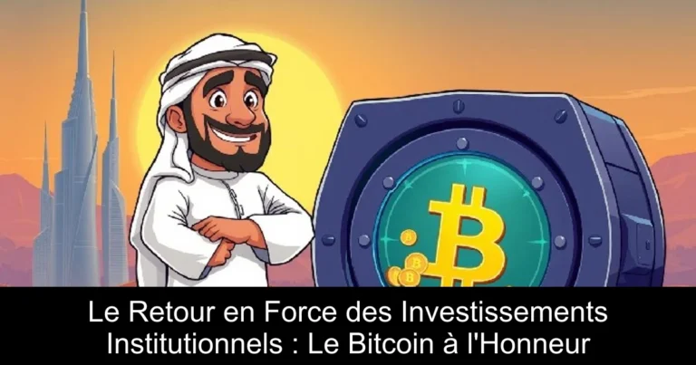 Le Retour en Force des Investissements Institutionnels : Le Bitcoin à l'Honneur