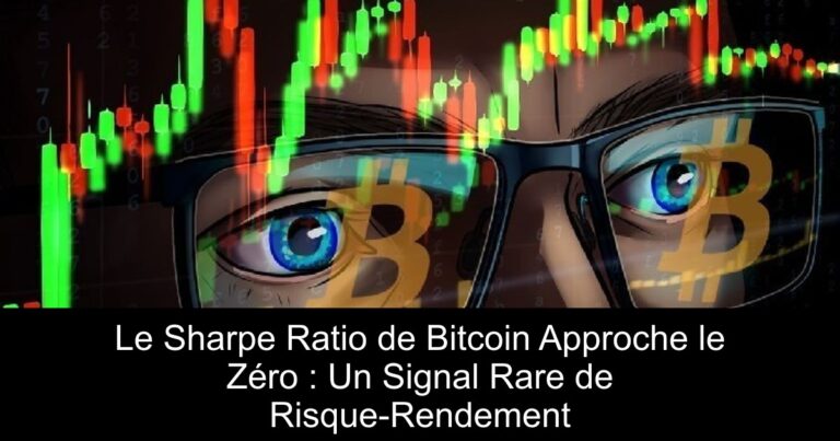 Le Sharpe Ratio de Bitcoin Approche le Zéro : Un Signal Rare de Risque-Rendement