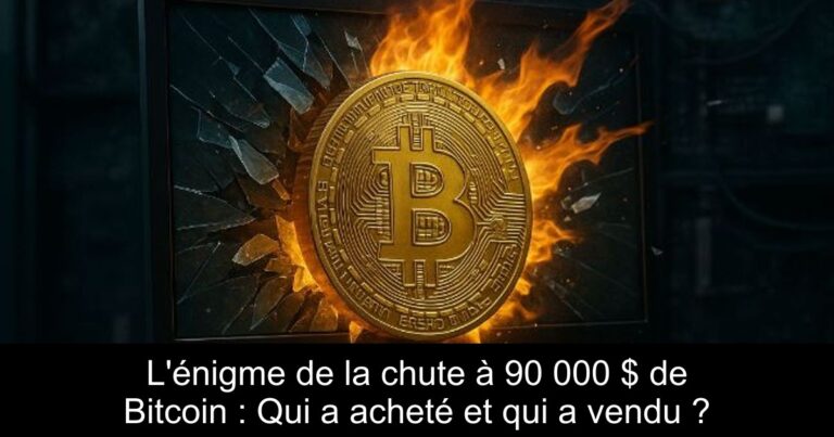 L'énigme de la chute à 90 000 $ de Bitcoin : Qui a acheté et qui a vendu ?