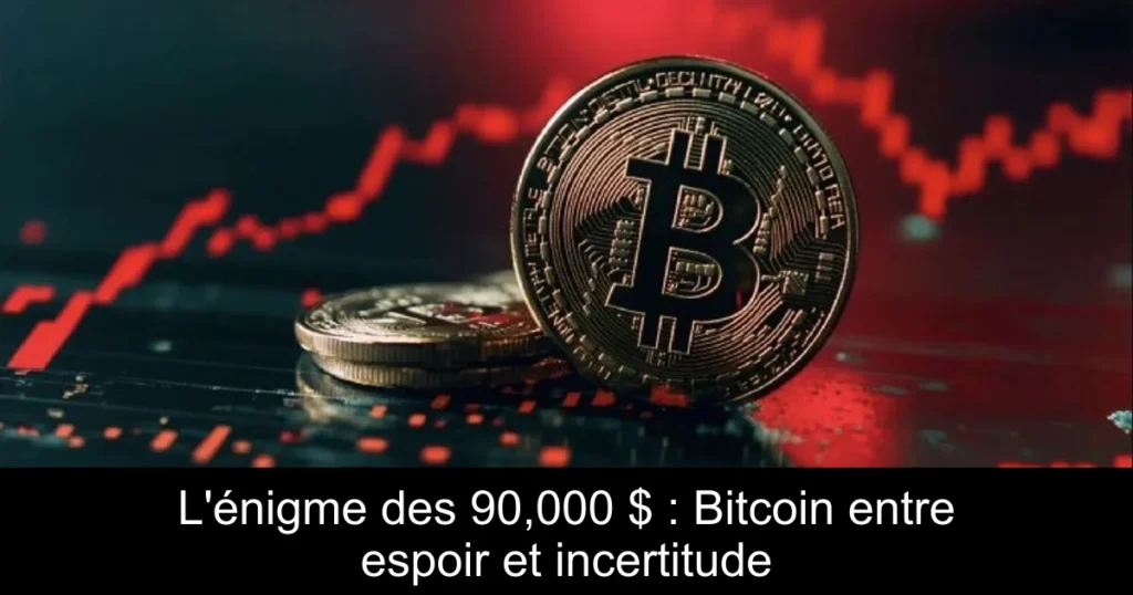 L’énigme des 90,000 $ : Bitcoin entre espoir et incertitude