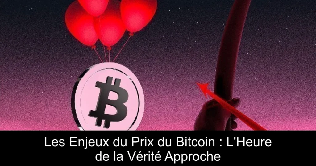 Les Enjeux du Prix du Bitcoin : L’Heure de la Vérité Approche