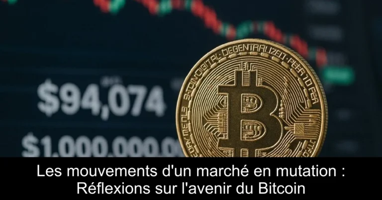 Les mouvements d'un marché en mutation : Réflexions sur l'avenir du Bitcoin