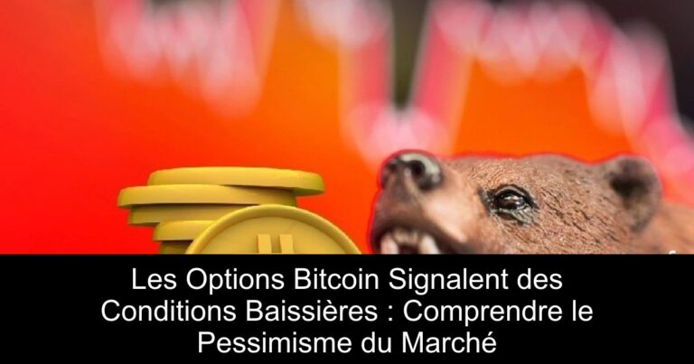 Les Options Bitcoin Signalent des Conditions Baissières : Comprendre le Pessimisme du Marché