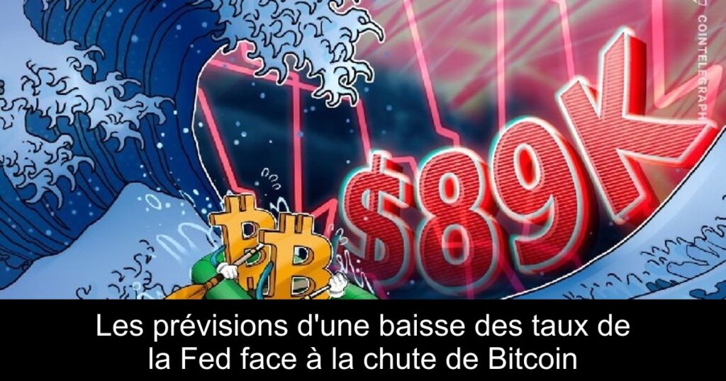 Les prévisions d’une baisse des taux de la Fed face à la chute de Bitcoin