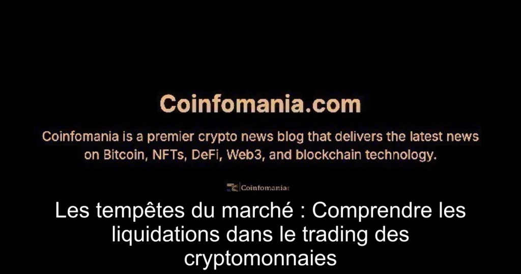 Les tempêtes du marché : Comprendre les liquidations dans le trading des cryptomonnaies