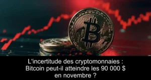 L&rsquo;incertitude des cryptomonnaies : Bitcoin peut-il atteindre les 90 000 $ en novembre ?