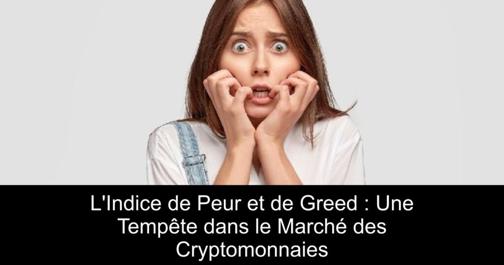 L’Indice de Peur et de Greed : Une Tempête dans le Marché des Cryptomonnaies