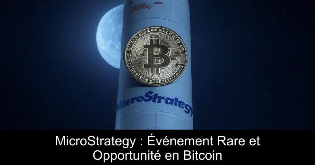 MicroStrategy : Événement Rare et Opportunité en Bitcoin