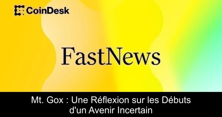 Mt. Gox : Une Réflexion sur les Débuts d'un Avenir Incertain