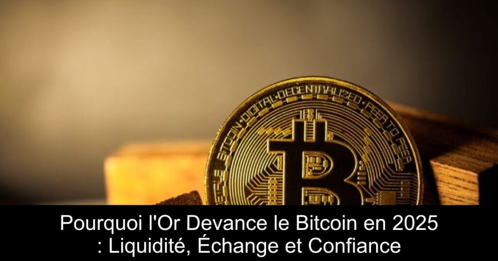 Pourquoi l’Or Devance le Bitcoin en 2025 : Liquidité, Échange et Confiance