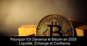 Pourquoi l&rsquo;Or Devance le Bitcoin en 2025 : Liquidité, Échange et Confiance