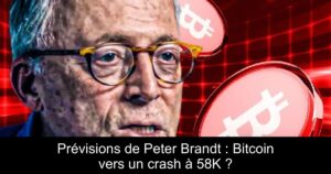 Prévisions de Peter Brandt : Bitcoin vers un crash à 58K ?