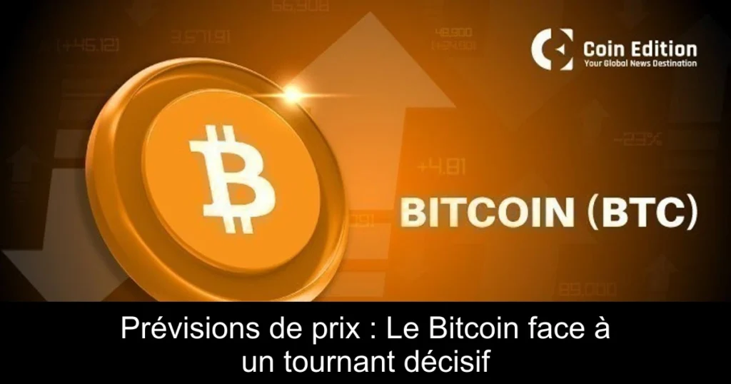 Prévisions de prix : Le Bitcoin face à un tournant décisif